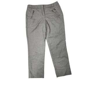 Worthington Gray/Black Cropped Slim Fit Pants Size 4